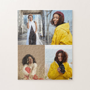Ontwerp je eigen 4 fotocollage legpuzzel