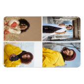 Ontwerp je eigen 4 fotocollage magneet (Horizontaal)