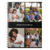 Ontwerp je eigen 4 fotocollage notitieboek (Voorkant)