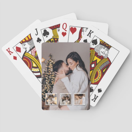 Ontwerp je eigen 4 fotocollage pokerkaarten (Achterkant)