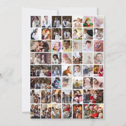 Ontwerp Je Eigen 50 Foto Collage Kaart (Voorkant)