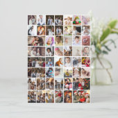 Ontwerp Je Eigen 50 Foto Collage Kaart (Staand voorkant)