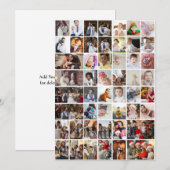 Ontwerp je eigen 50 fotocollage aankondiging (Voorkant / Achterkant)