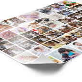 Ontwerp je eigen 50 fotocollage foto afdruk (Hoek)