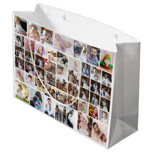 Ontwerp je eigen 50 fotocollage groot cadeauzakje