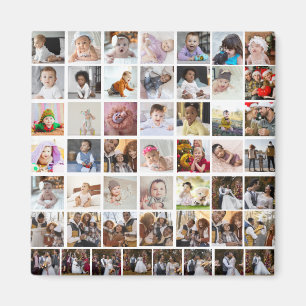 Ontwerp je eigen 50 fotocollage magneet