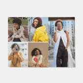 Ontwerp je eigen 5 fotocollage deurmat (Voorkant)