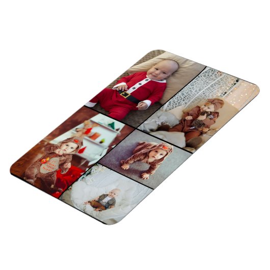 Ontwerp je eigen 5 fotocollage magneet (Linkerzijde)