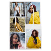 Ontwerp je eigen 5 fotocollage medium cadeauzakje (Voorkant)