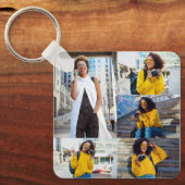Ontwerp je eigen 5 fotocollage sleutelhanger (Voorkant)