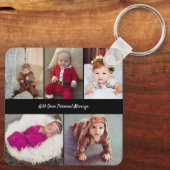 Ontwerp je eigen 5 fotocollage sleutelhanger (Achterkant)