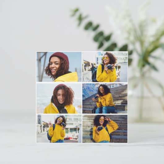 Ontwerp je eigen 6 fotocollage (Staand voorkant)