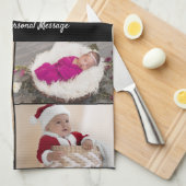 Ontwerp je eigen 6 fotocollage theedoek (Quarter Fold)