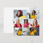 Ontwerp je eigen 7 fotocollage aankondiging (Voorkant / Achterkant)