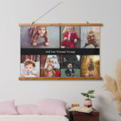 Ontwerp je eigen 7 fotocollage hangend wandkleed (Slaapkamer)