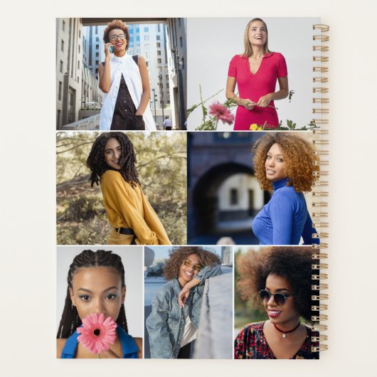 Ontwerp je eigen 7 fotocollage planner (Achterkant)
