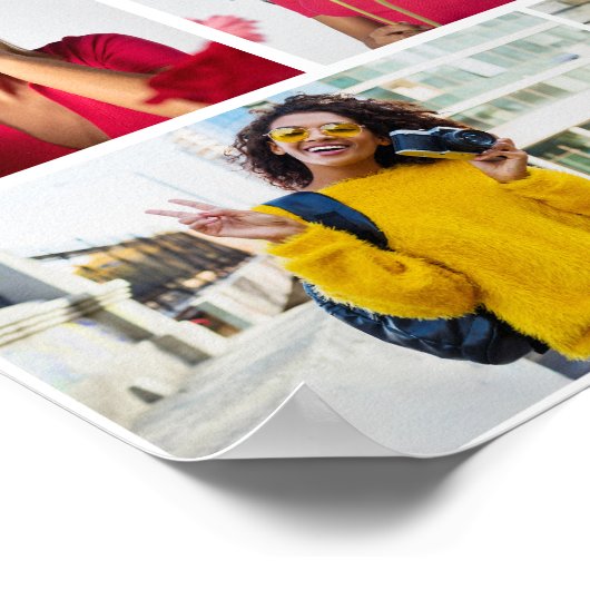 Ontwerp je eigen 7 fotocollage poster (Hoek)