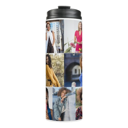 Ontwerp je eigen 7 fotocollage thermosbeker (Voorkant)
