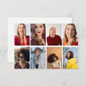 Ontwerp je eigen 8 fotocollage aankondiging (Voorkant / Achterkant)