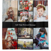 Ontwerp je eigen 8 fotocollage douchegordijn (Voorkant)