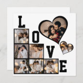 Ontwerp je eigen 8 fotocollage feestdagenkaart (Voorkant / Achterkant)