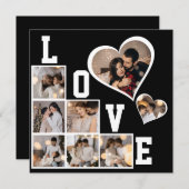 Ontwerp je eigen 8 fotocollage feestdagenkaart (Voorkant / Achterkant)