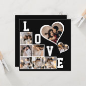 Ontwerp je eigen 8 fotocollage kaart (Voorkant / Achterkant in situ)