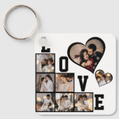 Ontwerp je eigen 8 fotocollage sleutelhanger (Voorkant)