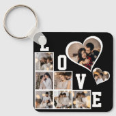 Ontwerp je eigen 8 fotocollage sleutelhanger (Voorkant)