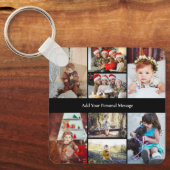 Ontwerp je eigen 8 fotocollage sleutelhanger (Voorkant)