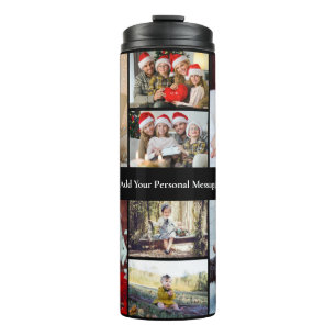 Ontwerp je eigen 8 fotocollage thermosbeker