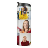 Ontwerp je eigen 8 fotocollage thermosbeker (Geroteerd rechts)