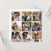 Ontwerp Je Eigen 9 Foto Collage Kaart (Voorkant / Achterkant in situ)