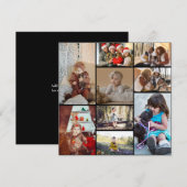 Ontwerp je eigen 9 fotocollage bedankkaart (Voorkant / Achterkant)