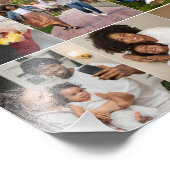 Ontwerp je eigen 9 fotocollage foto afdruk (Hoek)