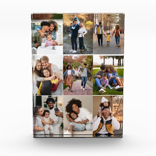 Ontwerp je eigen 9 fotocollage fotoblokken (Voorkant)