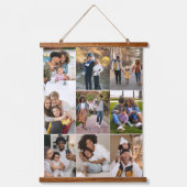 Ontwerp je eigen 9 fotocollage hangend wandkleed (Voorkant)