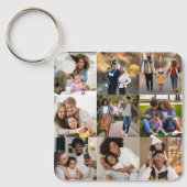 Ontwerp je eigen 9 fotocollage sleutelhanger (Voorkant)