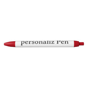 Ontwerp je eigen aangepaste Rode Zwarte Inkt Pen