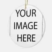 Ontwerp je eigen baby Bodysuit Keramisch Ornament (Links)