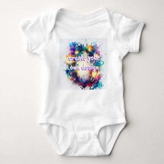 Ontwerp je eigen babyromper – Uniek en persoonlijk Romper (Voorkant)
