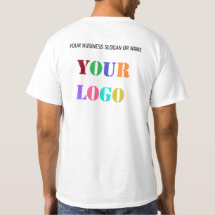 Ontwerp je eigen bedrijf Logo Text Business T-shir T-shirt