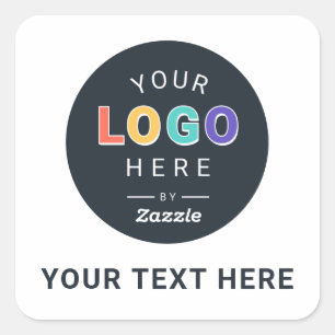 Ontwerp Je Eigen Bedrijfslogo Ontwerp Vierkante Sticker
