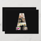 Ontwerp je eigen brief in een fotocollage aankondiging (Voorkant / Achterkant)