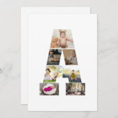 Ontwerp je eigen brief in een fotocollage bedankkaart (Voorkant / Achterkant)