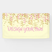 Ontwerp Je Eigen Confetti Spandoek (Horizontaal)