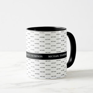 ontwerp je eigen coole moderne blk. mok met namen