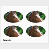 Ontwerp je eigen Custom Photo Stickers Oval Shape (Vel)