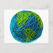 Ontwerp je eigen Earth Day Knit gehaakte hobbygare Briefkaart (Voorkant)