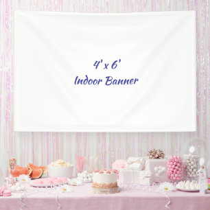 Ontwerp Je Eigen Eenvoudige 1,2 x 1,8 Meter Indoor Spandoek